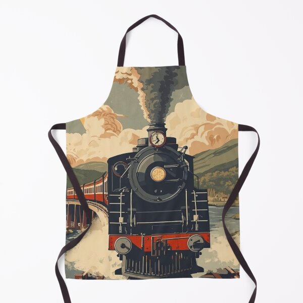 Item preview, Locomotive No 5 - 'The Scottish Borders ' - Vintage Art Deco Style Steam Locomotive designed and sold by ArtbyClarkie.