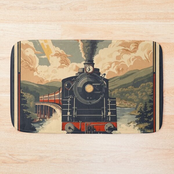 Item preview, Locomotive No 5 - 'The Scottish Borders ' - Vintage Art Deco Style Steam Locomotive designed and sold by ArtbyClarkie.