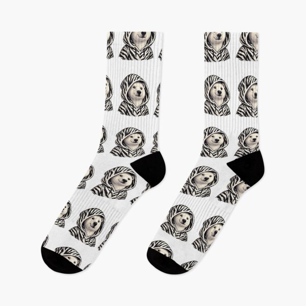 Item preview, Polar Bear in Zebra Striped Hoodie Streetwear Illustration designed and sold by Combat Skies.