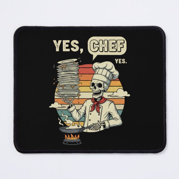 Item preview, Yes Chef! Eternal Shift Skeleton Cook designed and sold by Appolishop.