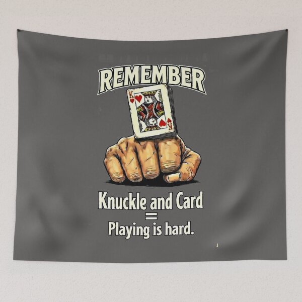 Item preview, REMEMBER THE GAME - Knuckle and Card / Playing is hard designed and sold by Shift-Bloom.