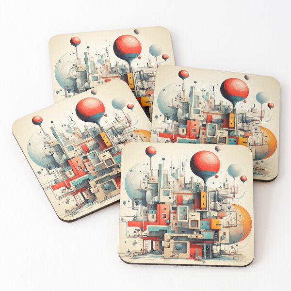 Item preview, Retro Futurist Building designed and sold by regiaart.