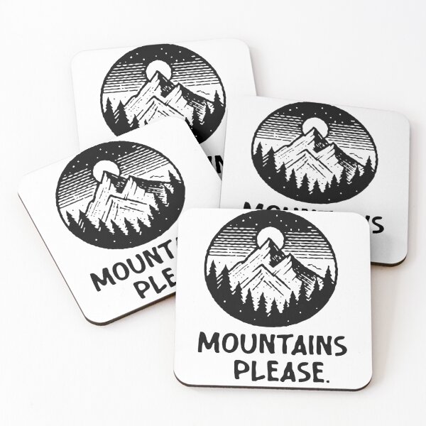 Item preview, Mountains Please. Gift for Mountains Lovers designed and sold by Kondi-Art.