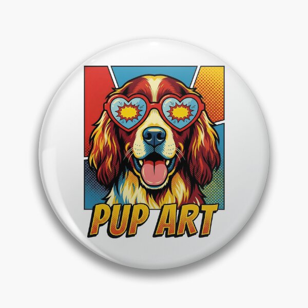 Item preview, Pop Art Irish Red and White Setter Retro Dog designed and sold by k3rstman1.
