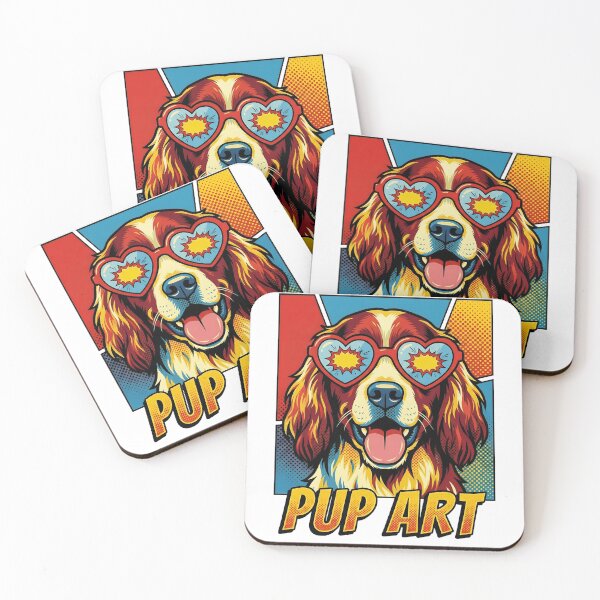 Item preview, Pop Art Irish Red and White Setter Retro Dog designed and sold by k3rstman1.
