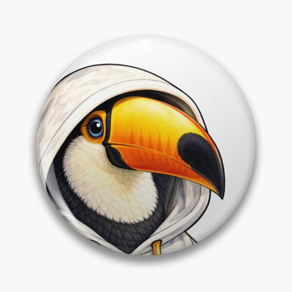 Item preview, Toucan in Hooded Sweatshirt Streetwear Illustration designed and sold by Combat Skies.