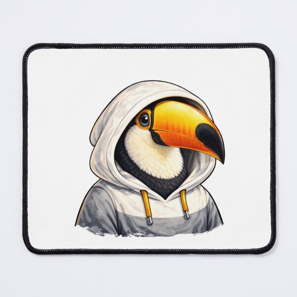 Item preview, Toucan in Hooded Sweatshirt Streetwear Illustration designed and sold by Combat Skies.