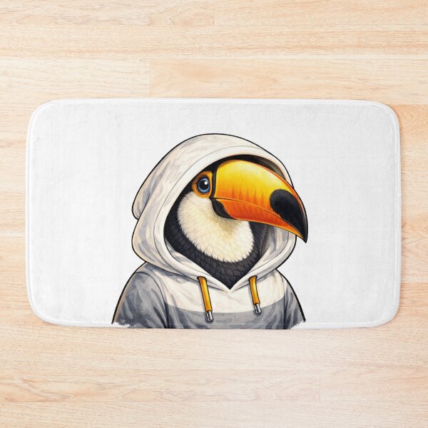Item preview, Toucan in Hooded Sweatshirt Streetwear Illustration designed and sold by Combat Skies.