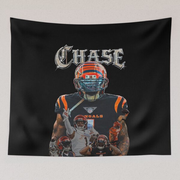 Item preview, Ja'Marr Chase Drip Mode – Bengals #1 in Diamond Grit Collage designed and sold by TheArtOfCar.