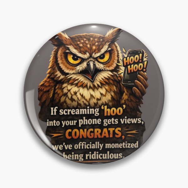 Item preview, Angry Owl Phone Meme designed and sold by Create Nest.