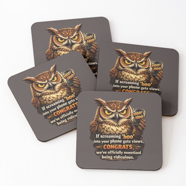 Item preview, Angry Owl Phone Meme designed and sold by Create Nest.