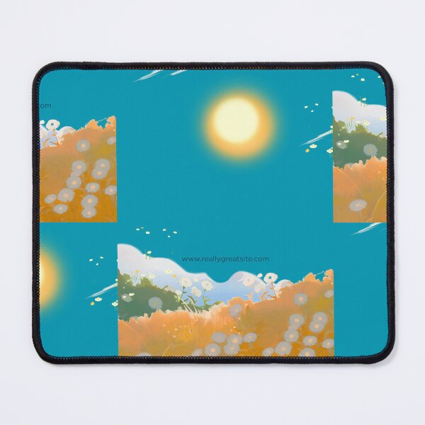 Item preview, Sunny Meadow Landscape Illustration – Aesthetic Floral Nature Art Print designed and sold by ROHITJIDEGINER.