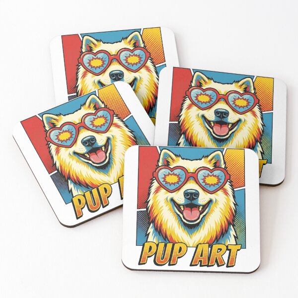 Item preview, Pop Art Japanese Spitz Retro Dog designed and sold by k3rstman1.
