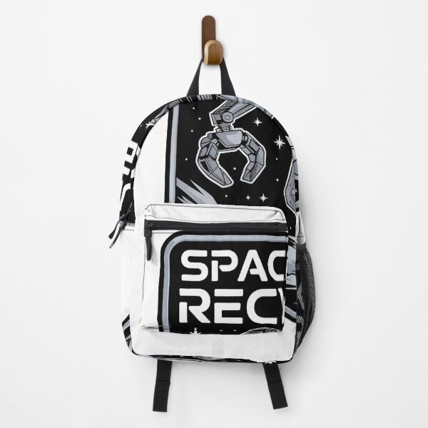 Item preview, Space junk recycler robot in action against starry night sky designed and sold by Creative88Art.