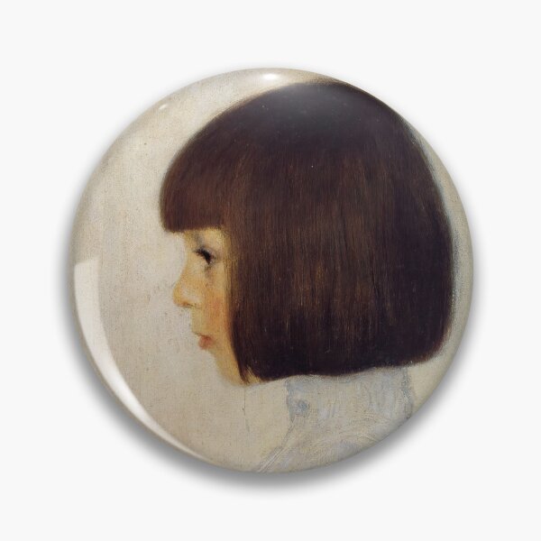 Item preview, Portrait of Helene Klimt by Gustav Klimt: Minimalist Vienna Secession Profile designed and sold by artofuniverse.