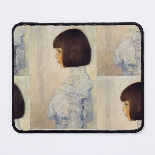 Item preview, Portrait of Helene Klimt by Gustav Klimt: Minimalist Vienna Secession Profile designed and sold by artofuniverse.