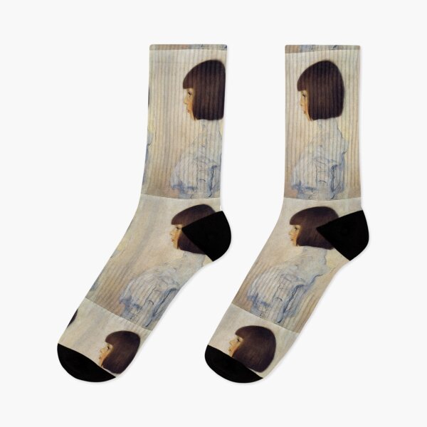 Item preview, Portrait of Helene Klimt by Gustav Klimt: Minimalist Vienna Secession Profile designed and sold by artofuniverse.