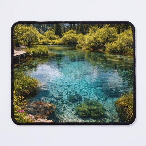 Item preview, Crystal clear lake among majestic mountains designed and sold by JuViRo.