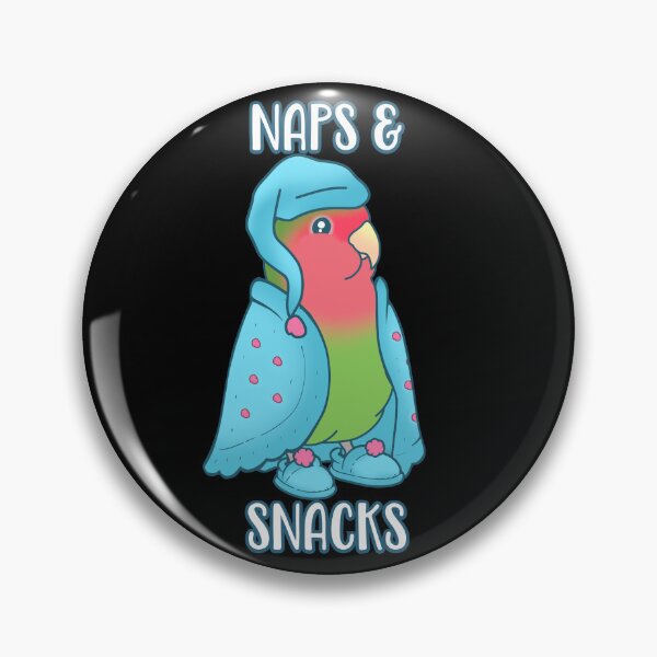 Item preview, Naps & Snacks - Green Lovebird designed and sold by FandomizedRose.