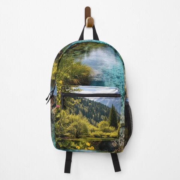 Item preview, Crystal clear lake among majestic mountains designed and sold by JuViRo.
