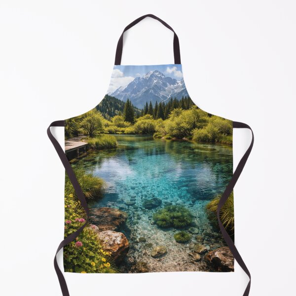 Item preview, Crystal clear lake among majestic mountains designed and sold by JuViRo.