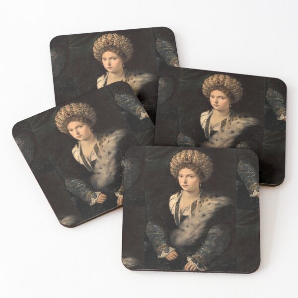 Item preview, Portrait of Isabella dEste by Gustav Klimt: Elegant Noblewoman Fine Art Print designed and sold by artofuniverse.