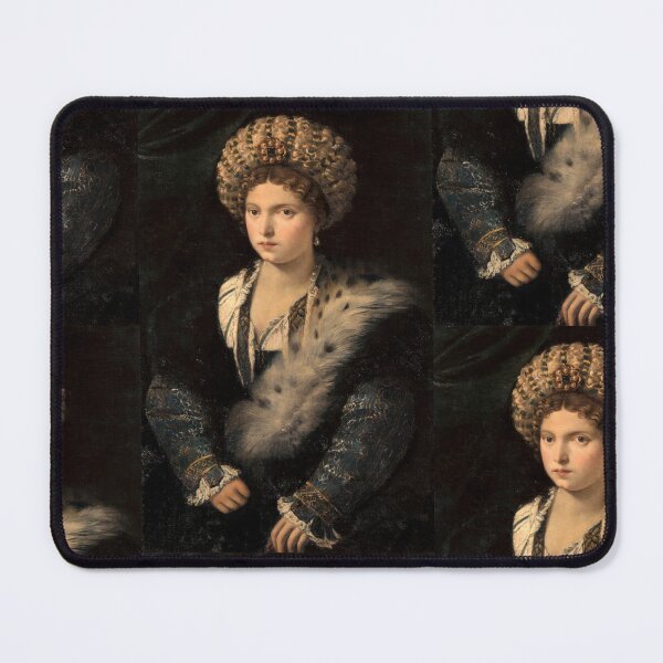 Item preview, Portrait of Isabella dEste by Gustav Klimt: Elegant Noblewoman Fine Art Print designed and sold by artofuniverse.
