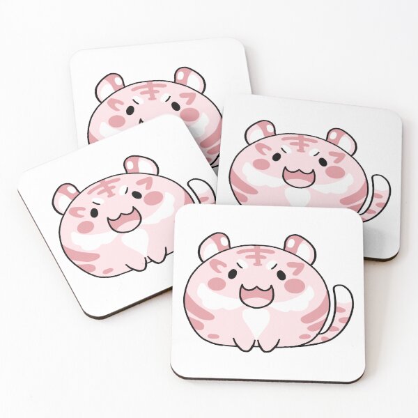 Item preview, cute pink tiger designed and sold by Sternentor Atelier.