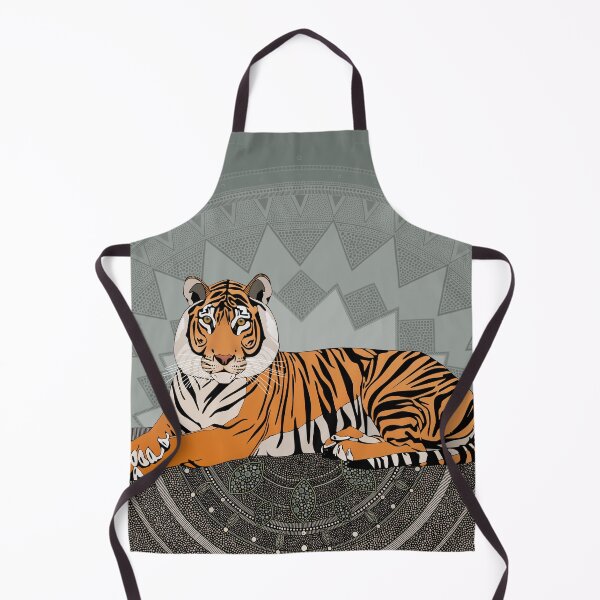 Item preview, bengal tiger mandala lichen designed and sold by scrummy.