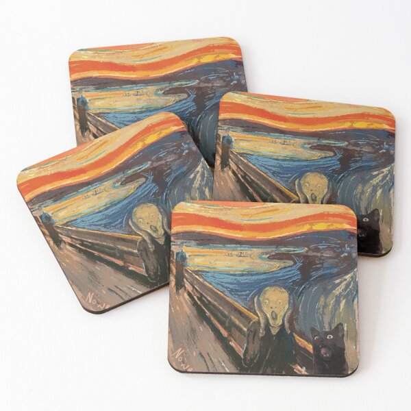 Item preview, Kuro Kitty in Art History: The Scream, Munch designed and sold by NowellM.