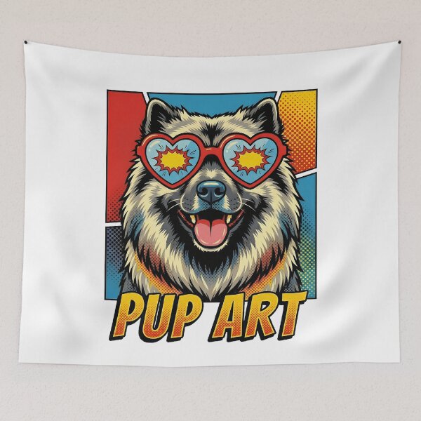 Item preview, Pop Art Keeshond Retro Dog designed and sold by k3rstman1.