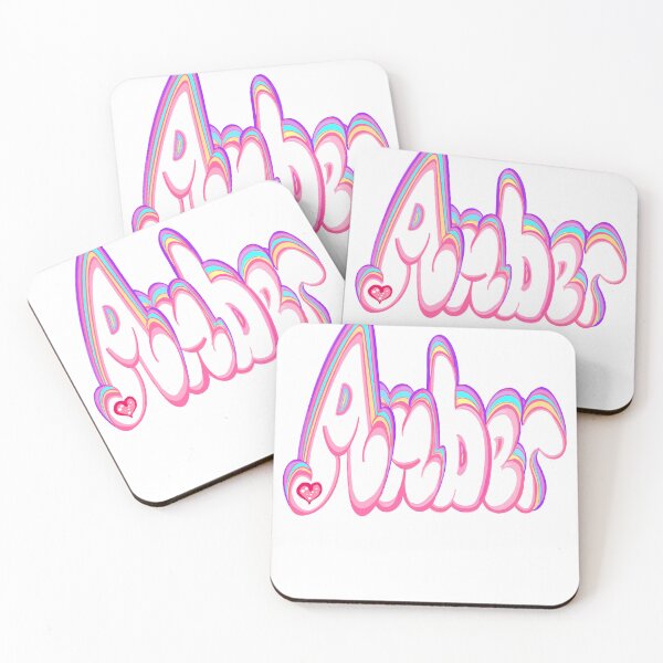 Item preview, Amber Name in pastel colors personalized gifts for women and girls - custom personalised Amber designed and sold by Artonmytee.