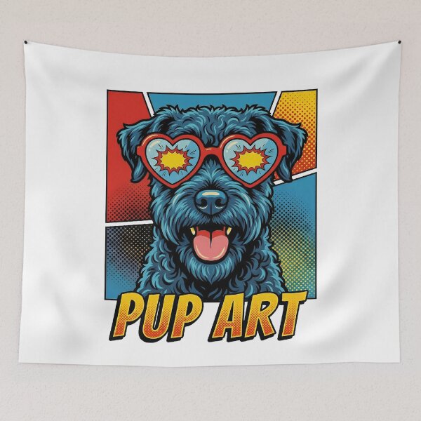 Item preview, Pop Art Kerry Blue Terrier Retro Dog designed and sold by k3rstman1.