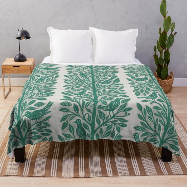 Item preview, bird block stripe green mist designed and sold by scrummy.