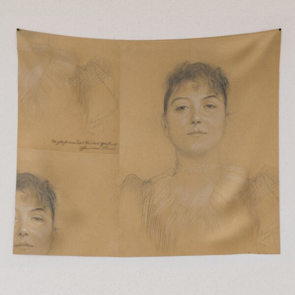 Item preview, Portrat Einer Frau by Gustav Klimt: Vienna Secession Portrait Poster designed and sold by artofuniverse.