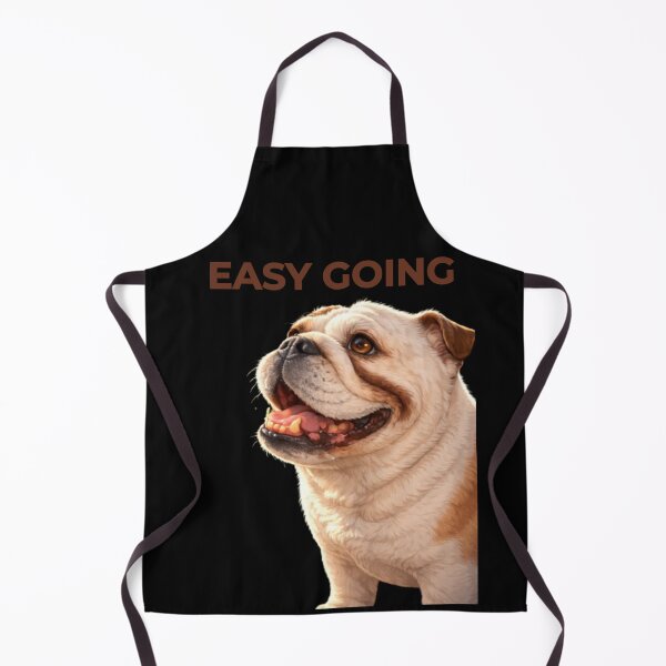 Item preview, Easy Going – Happy English Bulldog Chill Art designed and sold by LazyBulldogVibes.