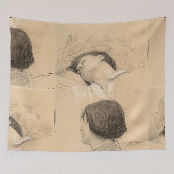 Item preview, Reclining Young Man by Gustav Klimt: Vienna Secession Fine Art Poster designed and sold by artofuniverse.