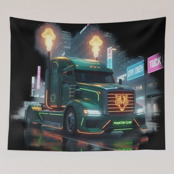 Item preview, Phantom Claw Cyberpunk Truck Art designed and sold by BounoWorld.