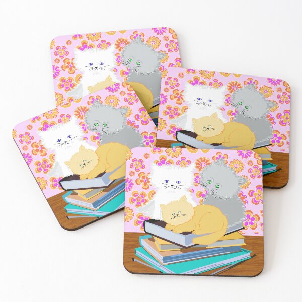 Item preview, Bookish Cats designed and sold by MidModMagic.