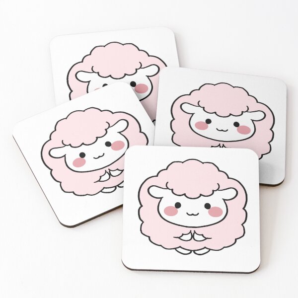 Item preview, cute pink sheep designed and sold by Sternentor Atelier.