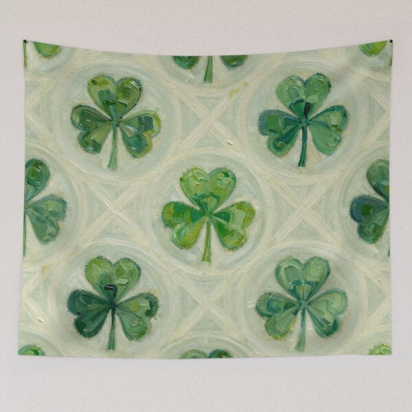 Item preview, Impressionist Painterly Shamrock   designed and sold by AnimalAirtistry.