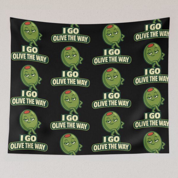 Item preview, I Go Olive the Way Funny Olive Pun Design designed and sold by TeeTimeTreasure.
