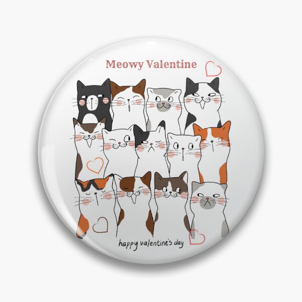 Item preview, Meowy Valentine, Happy Valentine’s Day. designed and sold by Dinasshop.