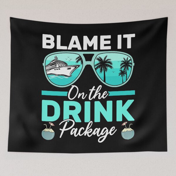 Item preview, Cruise Lover Drink Package Humor designed and sold by KroghDs.