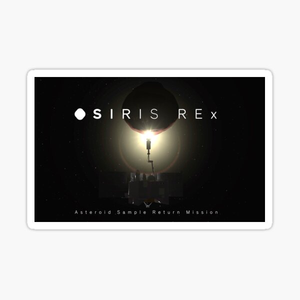 OSIRIS-REx and Bennu backlit Sticker