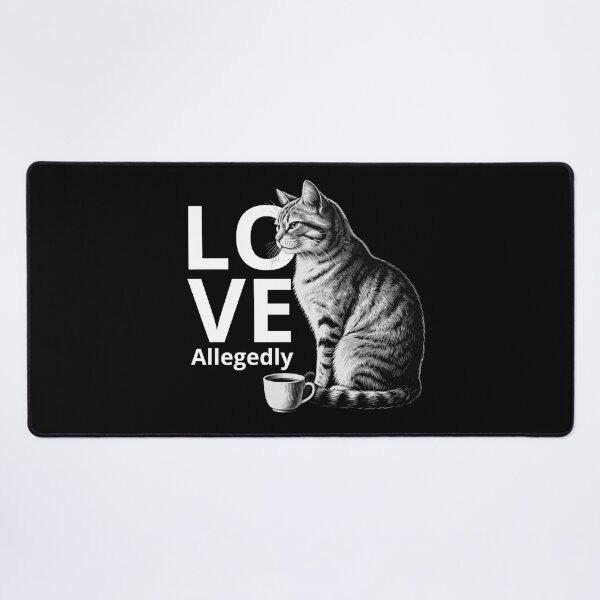 Item preview, Black of Love, Allegedly – Vintage Cat Engraving Illustration designed and sold by CatVibesStudio.