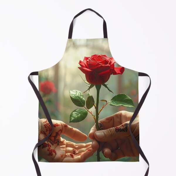 Item preview, Aesthetic red rose – Illustration of love and human connection designed and sold by Schoenenwald — Art Japonais, Zen & Nature.