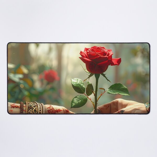 Item preview, Aesthetic red rose – Illustration of love and human connection designed and sold by Schoenenwald - Illustrations Uniques et Originales.