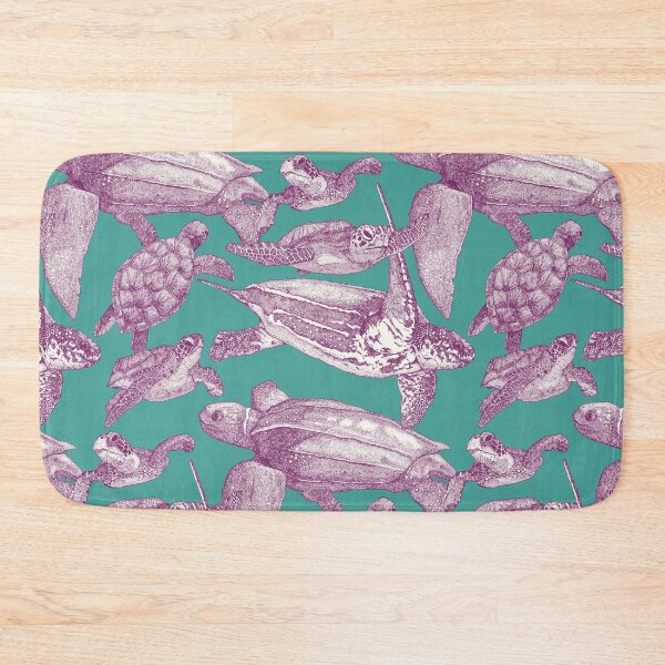 Item preview, sea turtles purple turquoise designed and sold by scrummy.