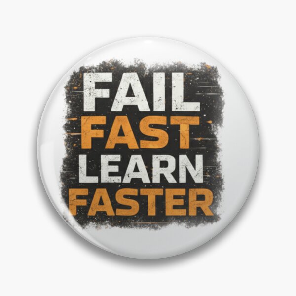 Item preview, Fail Fast Learn Faster - Grungy Motivational Typography designed and sold by Estilo-Prints.
